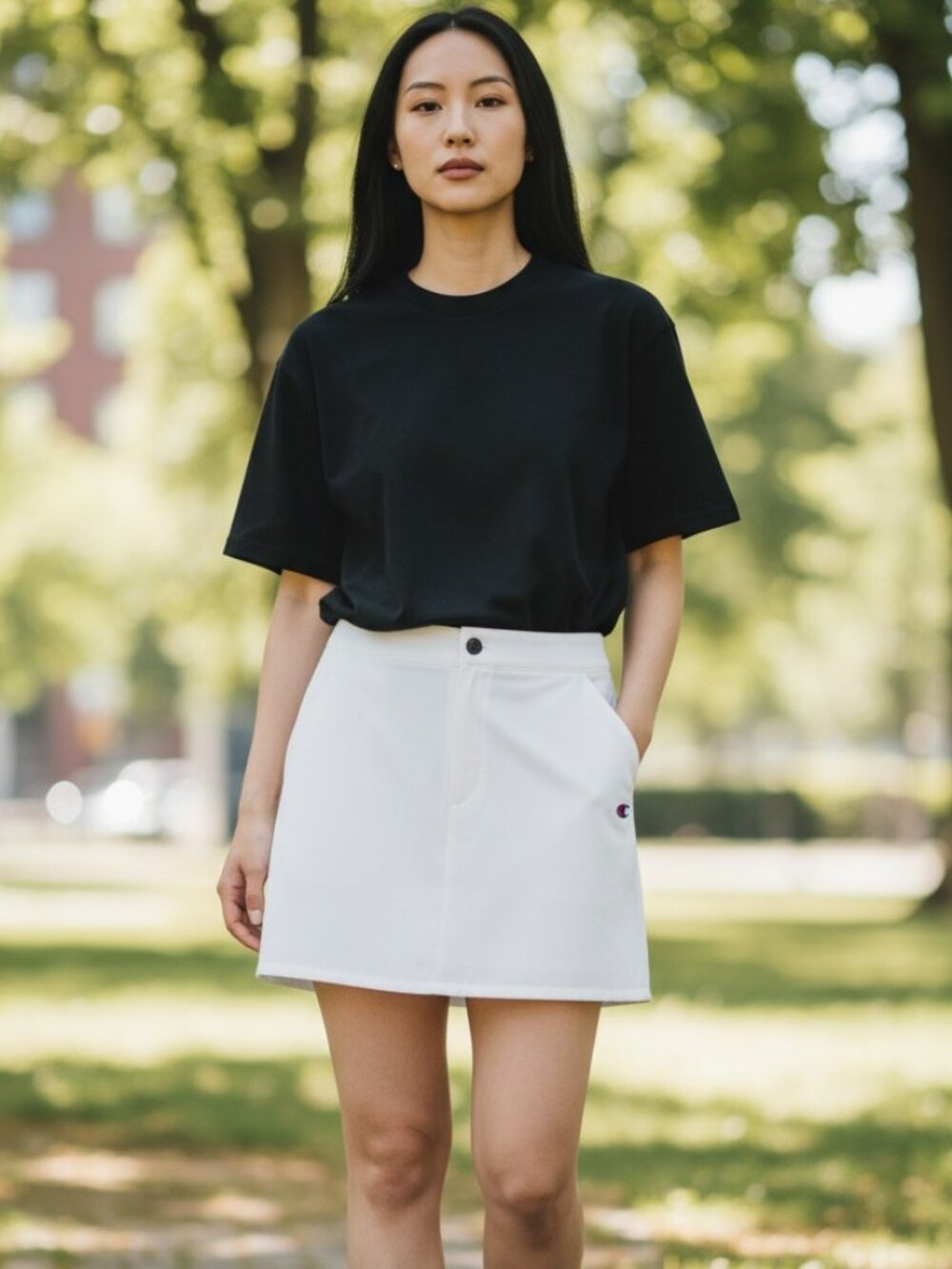 Champion Women's Woven 16" Skirt - Cream - Multiple Sizes